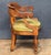 Brown Louis Philippe Desk Armchair or Fauteuil De Bureau of Leather and Turned Walnut For Sale - Image 8 of 15