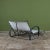 Metal Early Walter Lamb Bronze & Canvas Double Wide Patio Chaise Lounge For Sale - Image 7 of 16