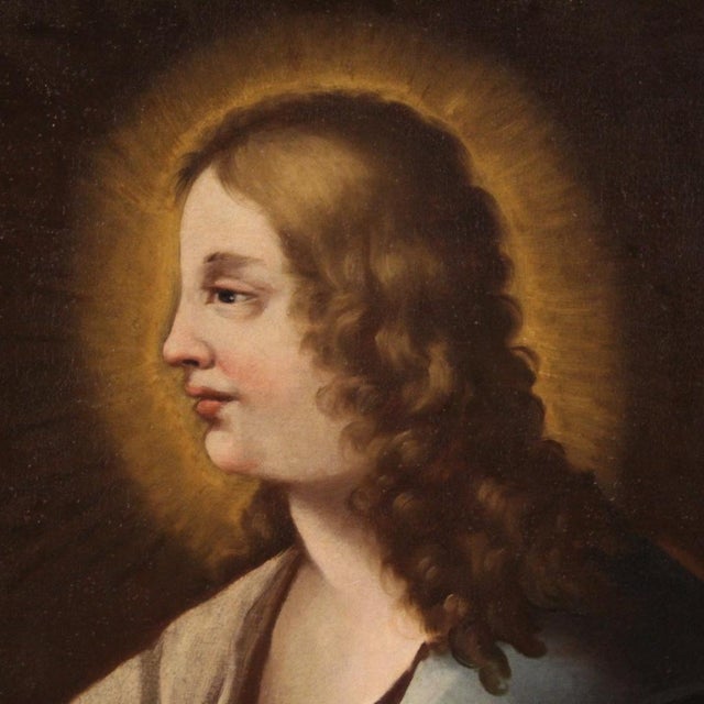 Italian Artist, Saint, 1770, Oil on Canvas For Sale - Image 4 of 15