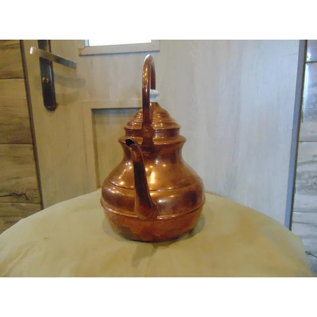 Art Deco Copper Kettle For Sale - Image 4 of 8