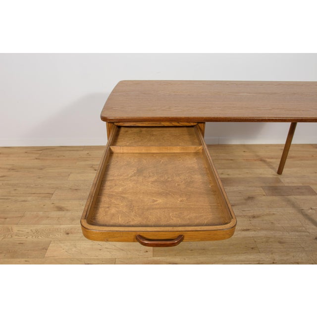 Art Deco Oak Desk by Gunnar Ericsson for Åtvidaberg / Facit AB, Sweden, 1950s For Sale - Image 14 of 18