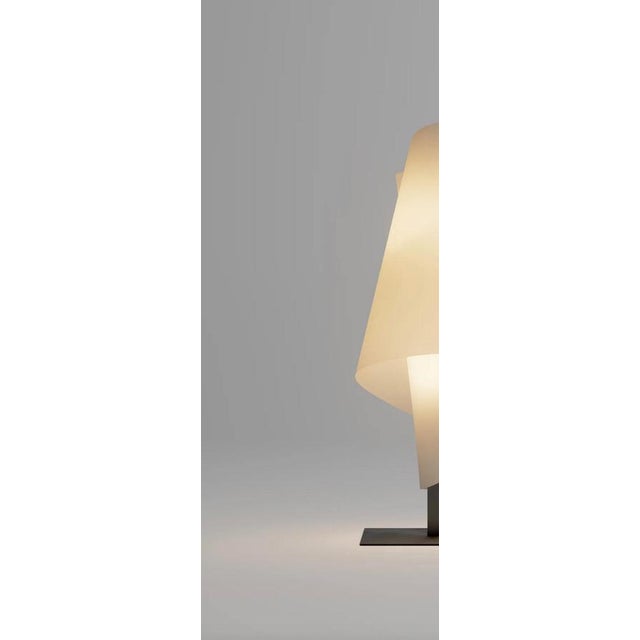 Metal Mid-Century Modern TALLA 3 Table Lamp in Steel & PVC from Josep Aregall For Sale - Image 7 of 15