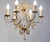 1970s Brass 6 Branch Chandelier With Crystals For Sale - Image 9 of 13