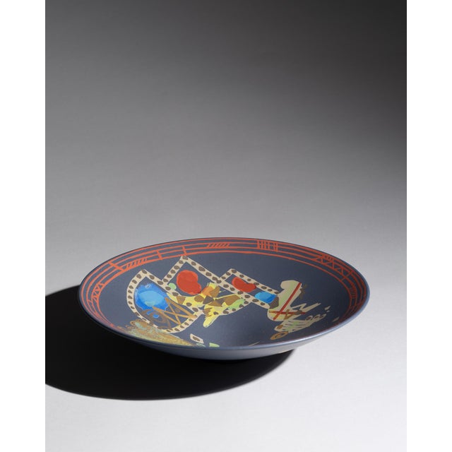 1980s Liguria Porcelain Wall Plate by Gilbert Portanier for Rosenthal Studio-Line, 1970s For Sale - Image 5 of 11