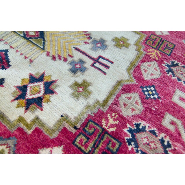 Contemporary 1940s Vintage Anatolian Red Wool Wide Hand-Knotted Rug For Sale - Image 3 of 11