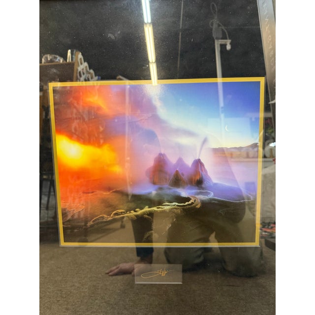 1970s 1970s Michael Fatali Cibrachrome Rising Spirit Signed Framed 26x20 For Sale - Image 5 of 6