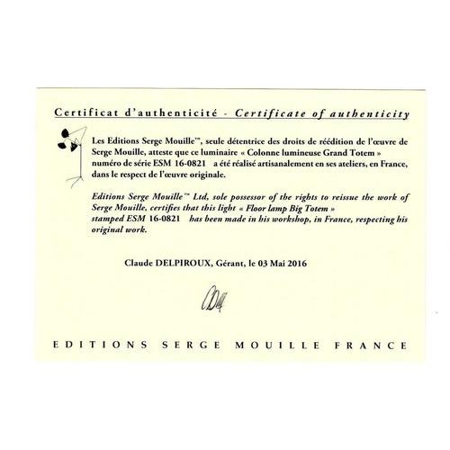 Mid-Century Modern Small Totem Column Floor Lamp by Serge Mouille For Sale - Image 6 of 7