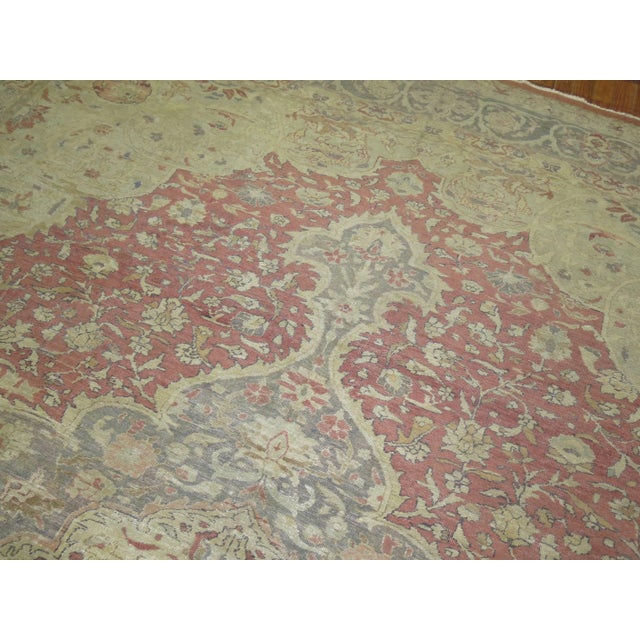 Red 19th Century Antique Zabihi Collection Turkish Sivas Carpet - 9'11" x 13'3" For Sale - Image 8 of 10