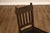 Mission Style Antique Oak Rabbit Ear Side Chair With Leather Seat For Sale - Image 4 of 18