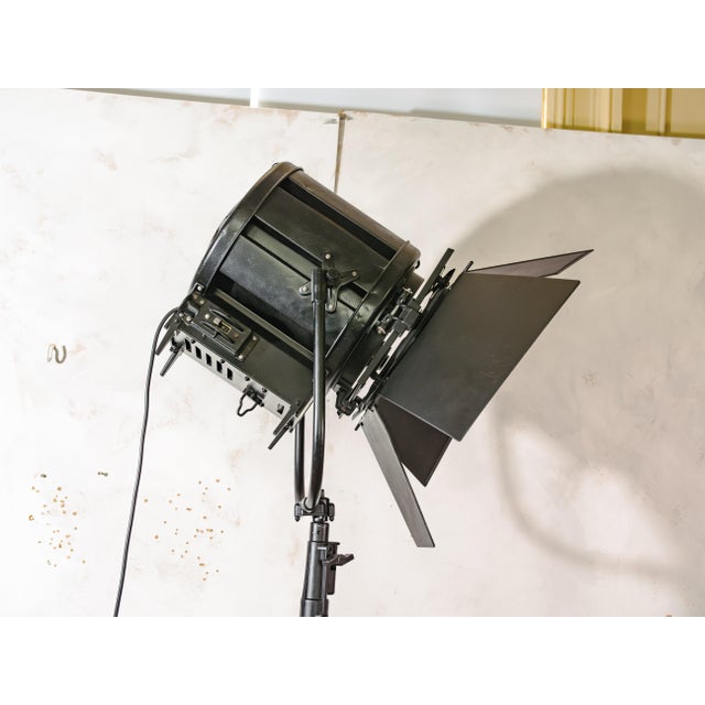 Film Spotlight Floor Lamp on Industrial Tripod from Berkey Italia, 1970s For Sale - Image 15 of 16