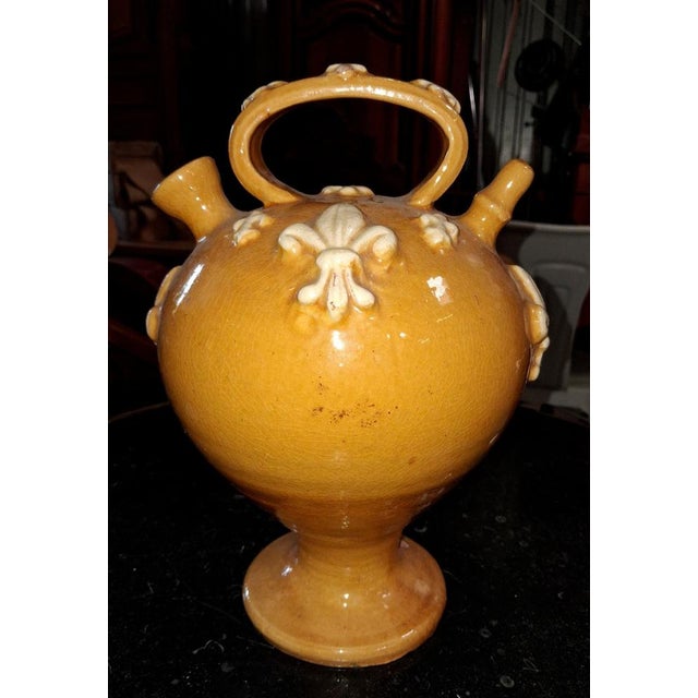 Glazed Terracotta Water Jug ​, 1800s For Sale - Image 5 of 9