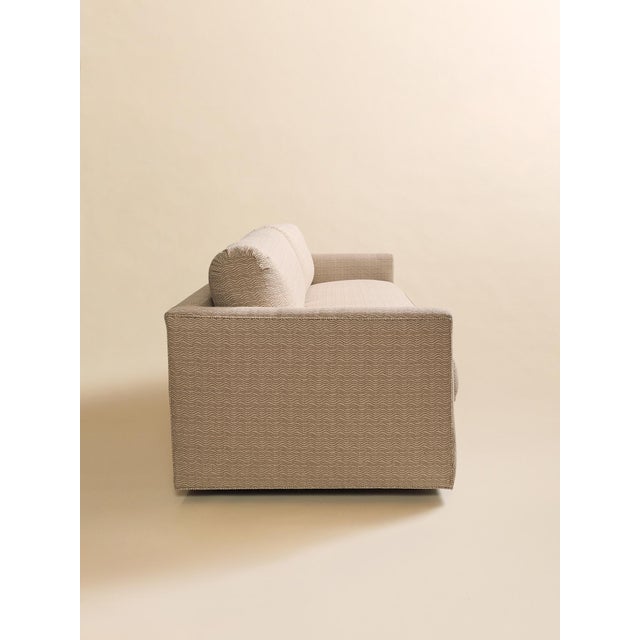 Mid-Century Modern The 1970s Newly Upholstered Wave Sofa For Sale - Image 3 of 11