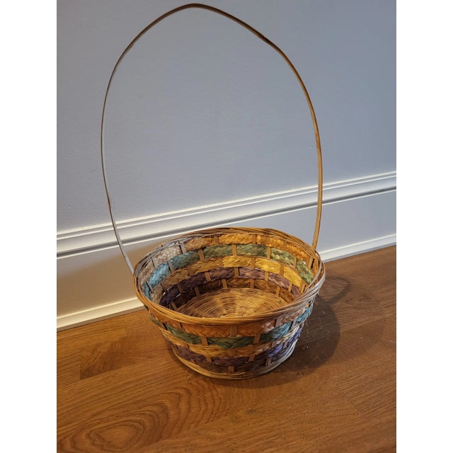 Vintage Easter Basket For Sale - Image 4 of 4