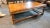 An oak coffee table from the 80s designed by Drexel Heritage. A very sturdy table with a lot of life left.