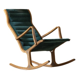 Mid-Century Tendo Mokko Heron Rocking Chair by Mitsumasa Sugazawa, Japan For Sale