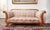 Solid construction refined with veneer and carving. Comfortable seating on springs with African grass. (The upholstery was...