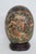 Japanese Satsuma Style Hand Painted Porcelain Egg 2pc Including Wood Display Stand 5062b For Sale - Image 3 of 13