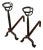 French 18th Century Forged Iron Andirons For Sale