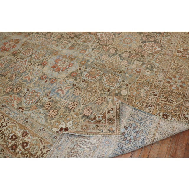 Early 20th Century Zabihi Collection Spectacular Large Scale Neutral Persian Oversize Bakhtiari Rug - 6'6" x 20' For Sale In New York - Image 6 of 12