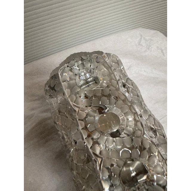 Lalique Seville Cut Glass Wall Sconce, Clear For Sale - Image 10 of 12