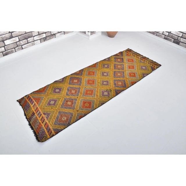 Rug & Kilim 1960s Vintage Handmade Anatolian Decorative Kilim Runner For Sale - Image 4 of 11