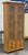 Arts & Crafts Pine Glazed Bookcase or Storage Cupboard With Four Drawers For Sale - Image 3 of 17