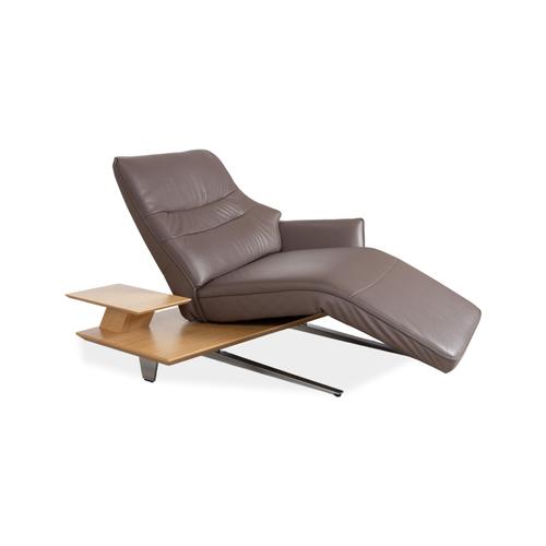 4905 Chaise Lounge in Leather and Wood from Himolla For Sale - Image 4 of 18