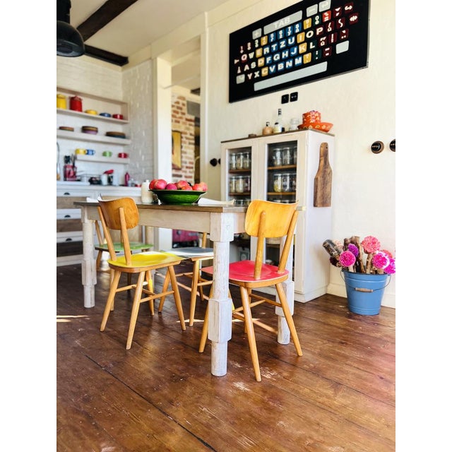 Blue Dining Chairs from Ton, 1960s, Set of 4 For Sale - Image 8 of 18