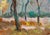 Forest Landscape Oil Painting, Ukrainian Art, 1957 18-24 For Sale - Image 6 of 6