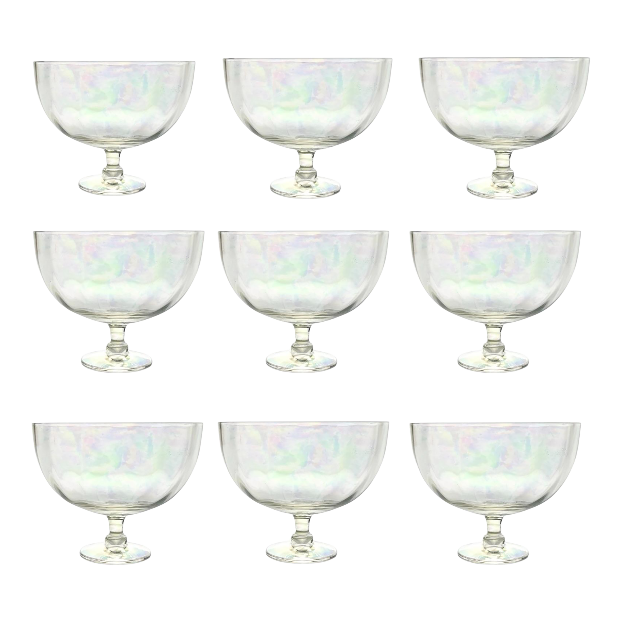 2 inch glass cube teeth cup Glass Tea Cup Set