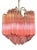Modern Quadriedri Glass Chandelier in 60 Pink Prism Quadriedri, 1990 For Sale