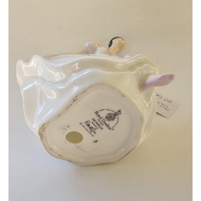 Light Pink 1990 Royal Doulton Danielle Figurine - Peter a Gee For Sale - Image 8 of 9