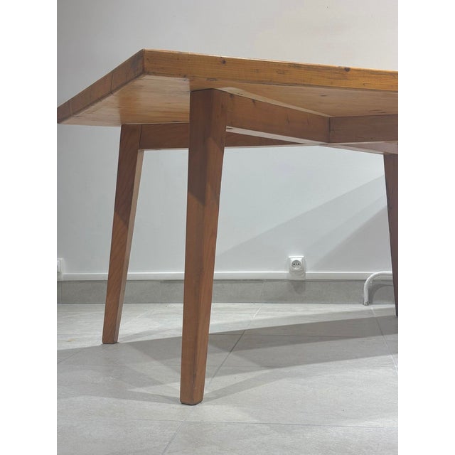 Wood Pine Table by Christian Durupt For Sale - Image 7 of 14