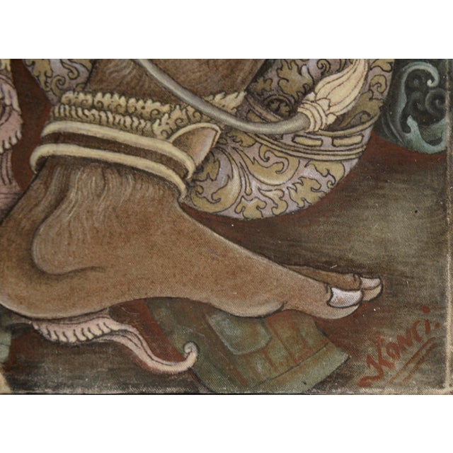 The Goddess Kali Appears to a Hunter Balinese Ubud Painting Mask