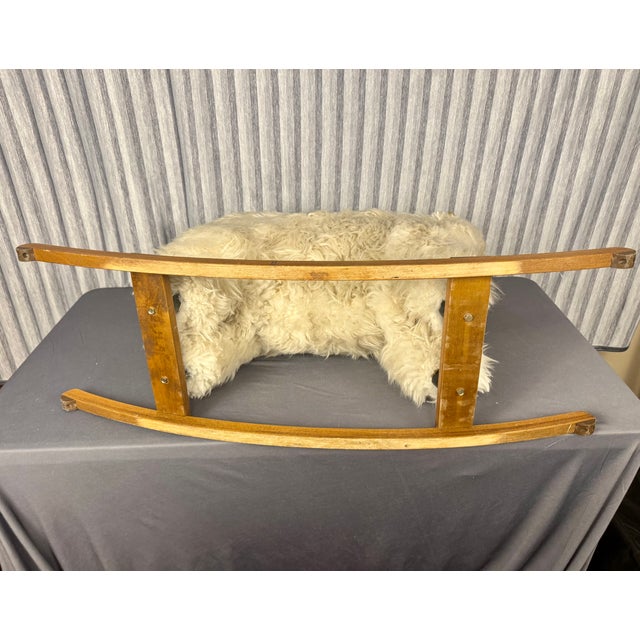 Mid-Century Style Child's Rocking Sheep #1 For Sale - Image 9 of 10
