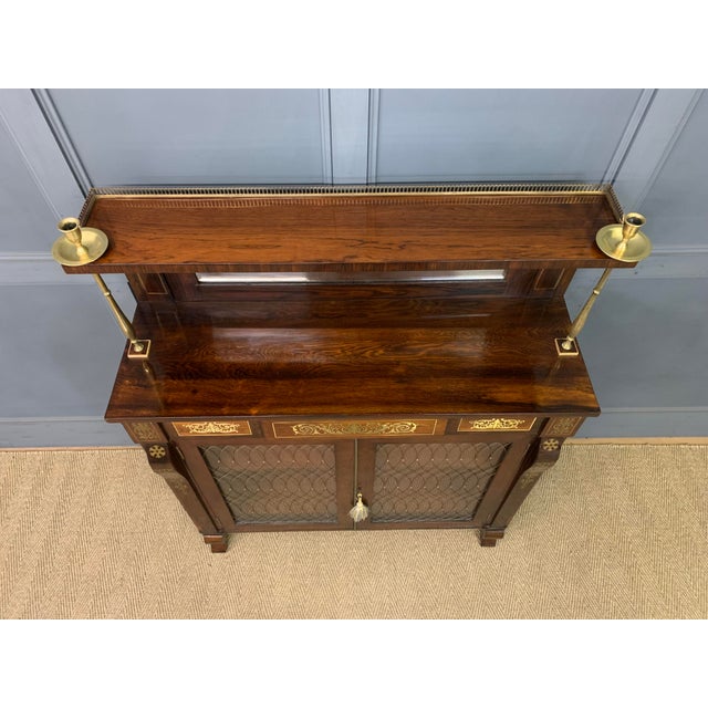 Regency Rosewood Chiffonier with Brass Inlaid, 1810 For Sale - Image 12 of 18