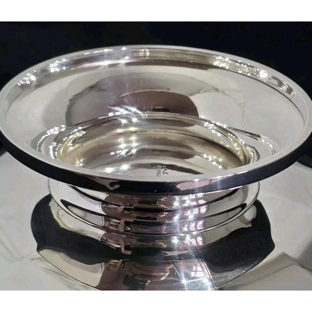 Antique Art Deco Sterling Silver Compotier from Adie Brothers, Birmingham, 1927 For Sale - Image 7 of 17