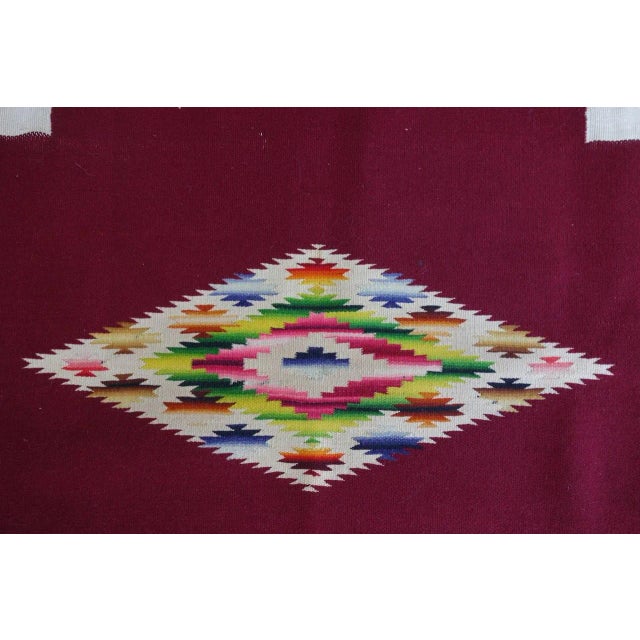 Textile 1920s Serapi Card Table Weavings - A Pair For Sale - Image 7 of 10