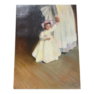 Nanny and Child an Oil Painting by Susan Cohen
