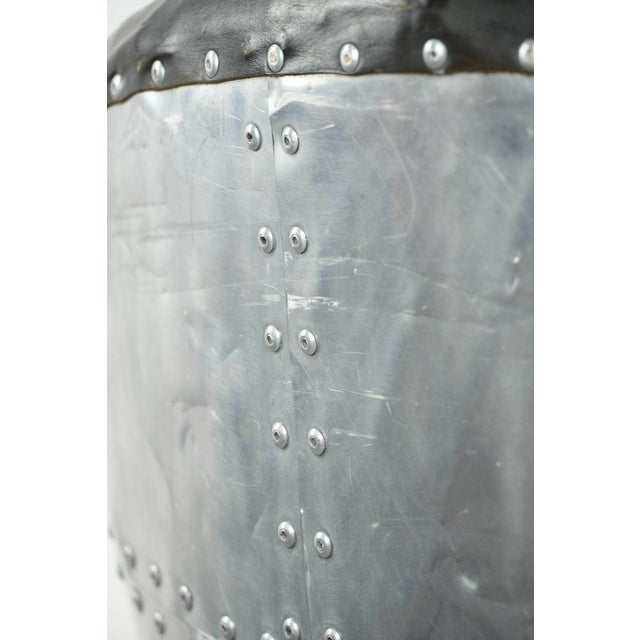Vintage Aviator Desk Chair in Cowhide Leather and Aluminium from Timothy Oulton For Sale - Image 15 of 17