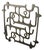 Extraordinary 1950s mid-century cast iron wall sculpture with an interlaced design in the style of the sculptors of the...