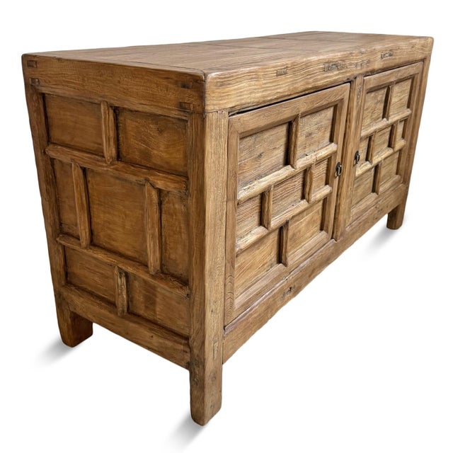 Early 20th Century Antique Brick Elm Sideboard For Sale - Image 5 of 10