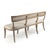 French Country Selborne Cane Back Bench in Cream For Sale - Image 3 of 6