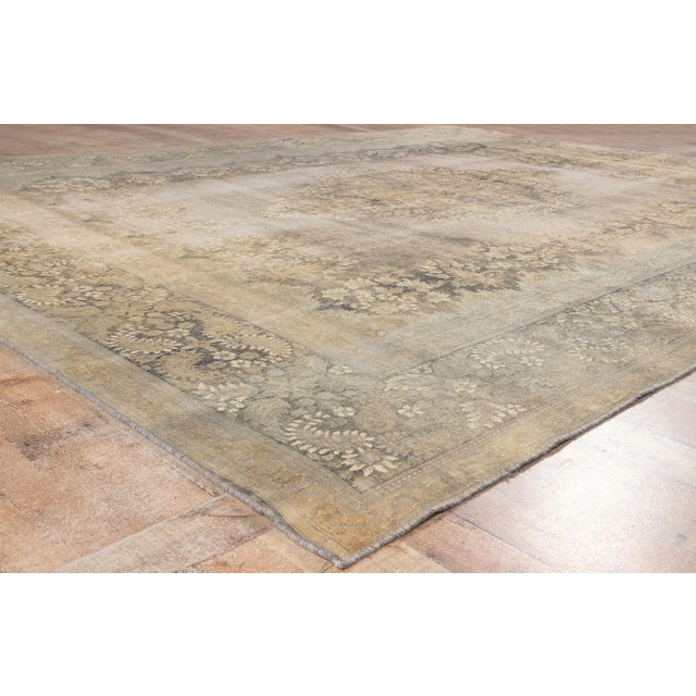 Textile Mid 20th Century Modern Classic Vintage Turkish Rug - 09’05 X 12’10 For Sale - Image 7 of 9