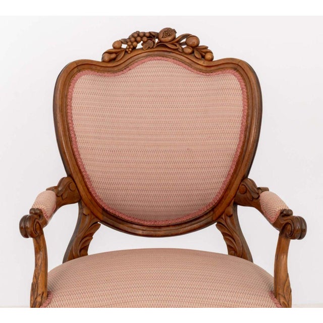 Louis XV Style Walnut Fauteuils, Pair For Sale In New York - Image 6 of 10