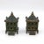 Victorian Vintage English Victorian Cast Iron Architectural Still Banks C. 1880 - a Pair For Sale - Image 3 of 5