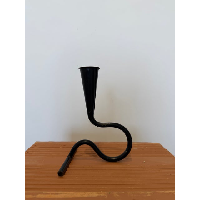 Mid-Century Wrought Iron Candle Stick Holder, 1960s For Sale - Image 6 of 13
