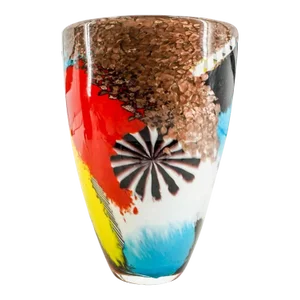 Dino Martens, Oriente Murano Glass Vase Made by Aureliano Toso in Italy, 1960