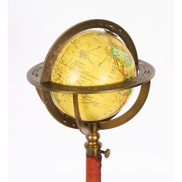 Vintage Territorial Boundary World Globe on Stand from Globe USA For Sale - Image 3 of 18