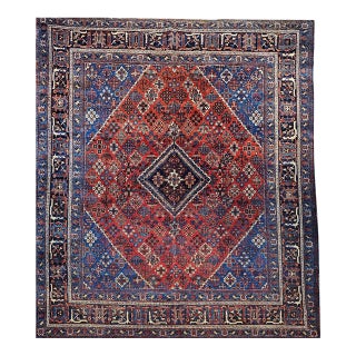 Vintage Persian Joshegan Kashan Rug, Hand-Knotted Wool, Weeping Willow Pattern,11x14 For Sale